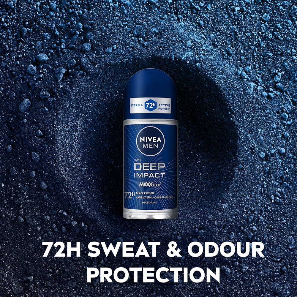 Nivea Men Deep Impact Deodorant Roll On - 50ml