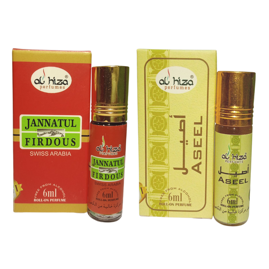 Al Hiza Jannatul Firdaus & Aseel 6ml (Pack Of 2)