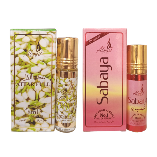Almas Attar Full & Sabaya 8ml (pack Of 2)