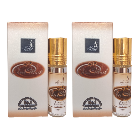 Almas Attar Choco Musk 8ml (pack Of 2)