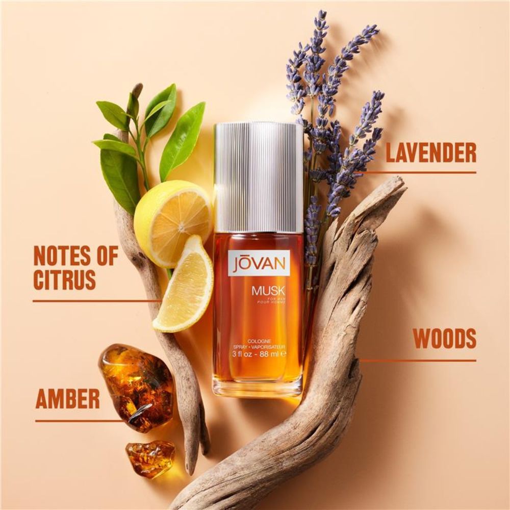 Jovan Musk Eau De Cologne for Men - 88ml
