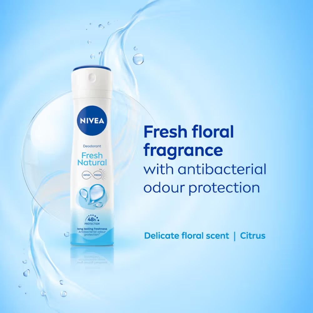 Nivea Fresh Natural 48H Deodorant Spray - 150ml