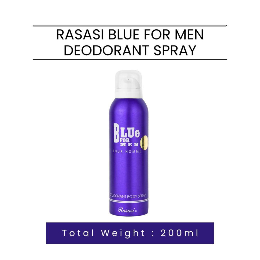 Rasasi Blue For Men Deodorant Spray - 200ml
