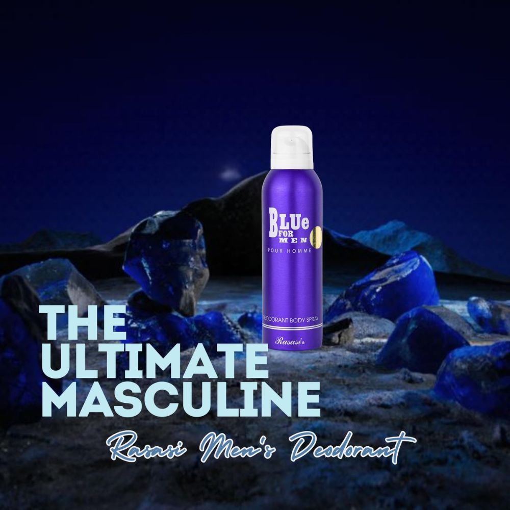 Rasasi Blue For Men Deodorant Spray - 200ml