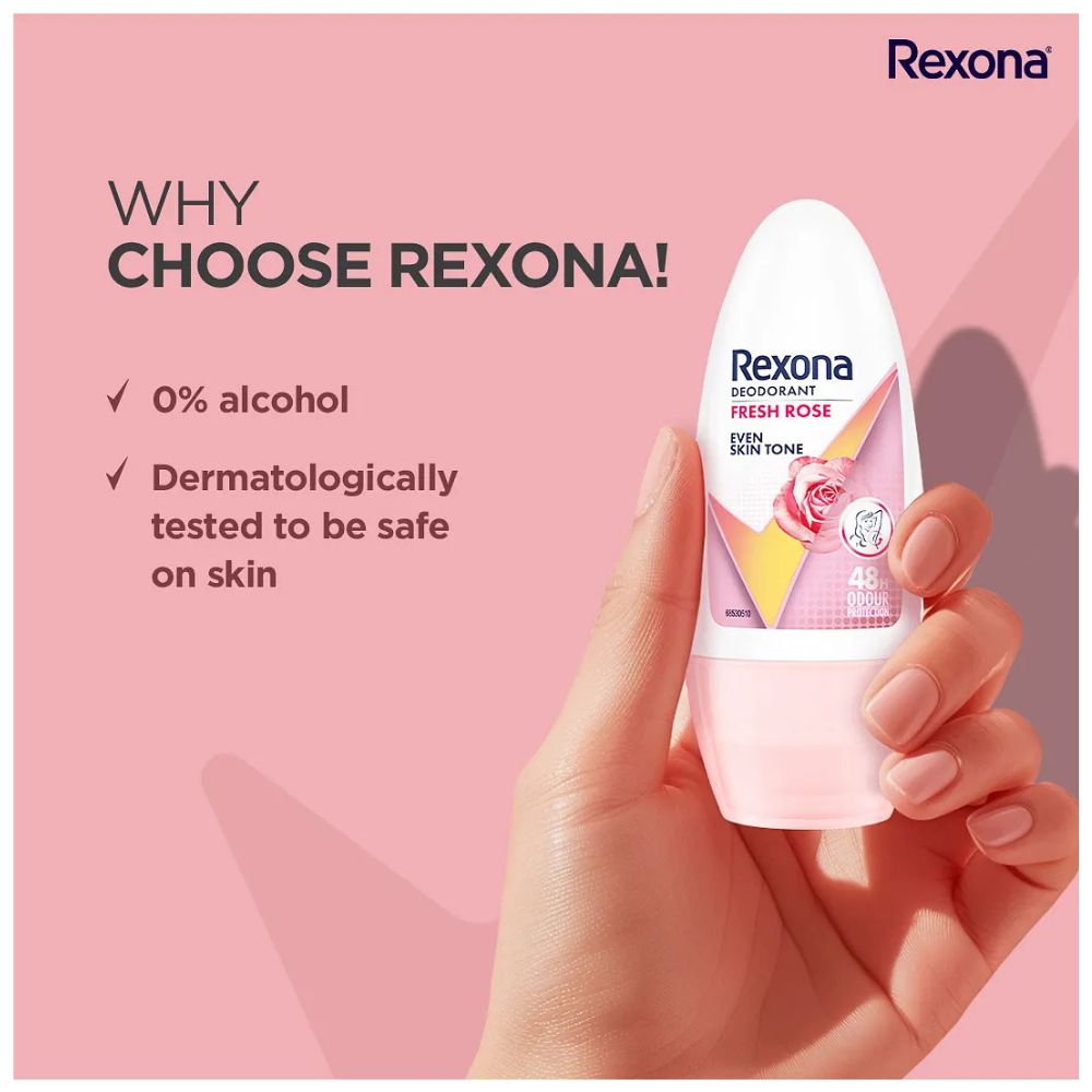 Rexona Fresh Rose Deodorant Roll-On - 50ml