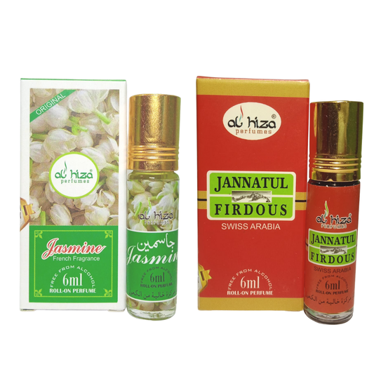 Al Hiza Jasmine & Jannatul Firdous 6ml (Pack Of 2)