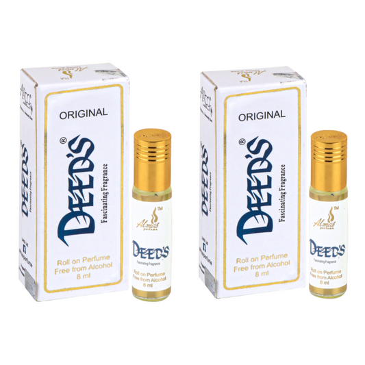 Almas Deeds White Original Attar 8ml (Pack of 2)