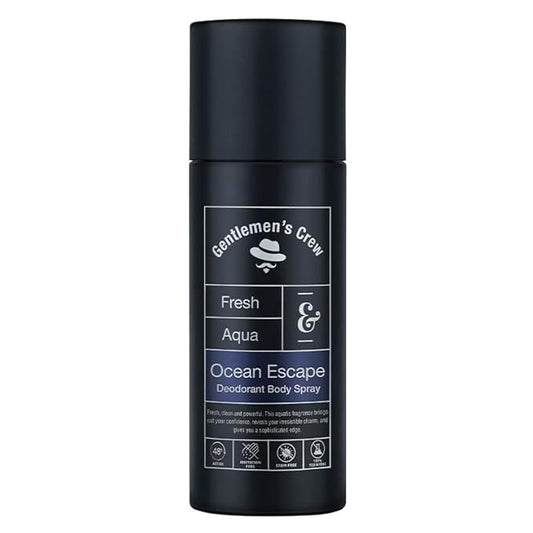Gentlemen's Crew Ocean Escape Body Spray, 150ml | Pack of 1 | Deodorant for Men | 48 hrs. Freshness | Long Lasting | Anti-Microbial | Irritation & Stain Free